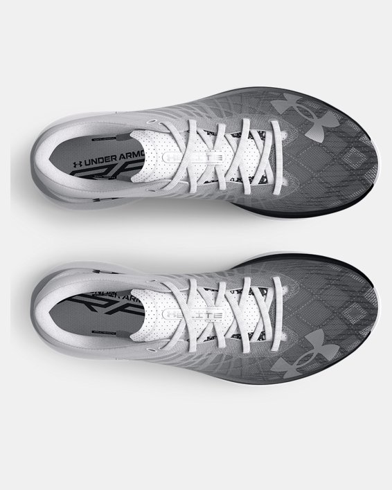 Unisex UA Flow Velociti Elite Running Shoes, White, pdpMainDesktop image number 2